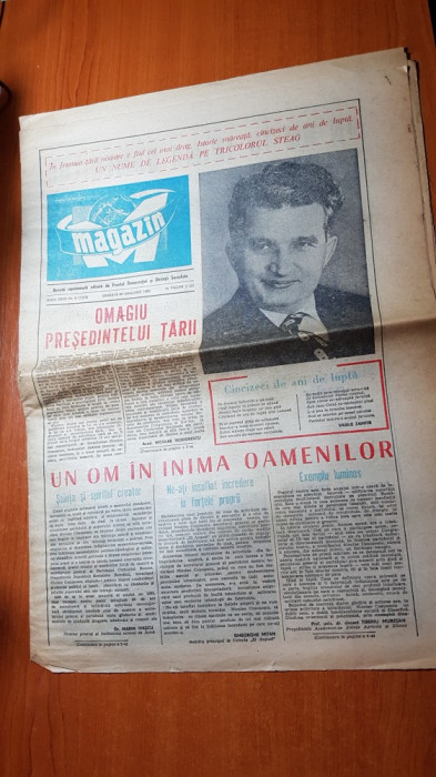ziarul magazin 22 ianuarie 1983- cu ocazia zilei de nastere a lui ceausescu