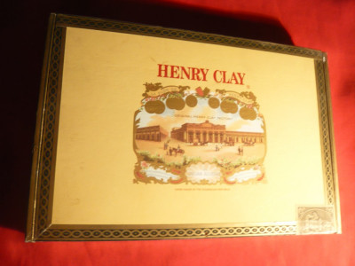 Cutie pt. 10Trabucuri mari-Henry Clay R.Dominicana ,lemn 27,6x18,4x4cm foto