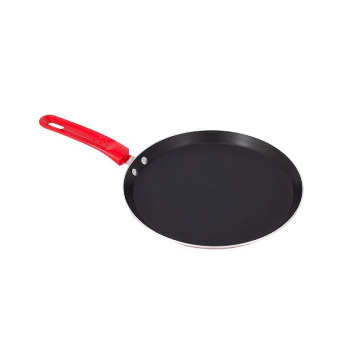 Tigaie clatite Grunberg, 24 cm, Negru/Rosu, PCM 24 foto mare Tigaie clatite Grunberg, 24 cm, Negru/Rosu, PCM 24 foto mare