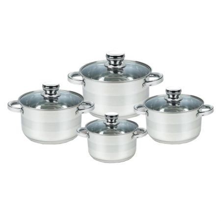 Set oale din otel inoxidabil de inalta calitate, 4 piese, 2.9L, 3.9L, 5.1L, 3.5L, sapir foto mare Set oale din otel inoxidabil de inalta calitate, 4 piese, 2.9L, 3.9L, 5.1L, 3.5L, sapir foto mare