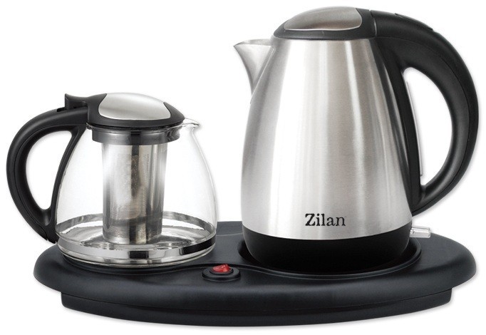 Fierbator electric din inox 1.7L, cana sticla cu sita inox 1.5L, 1850w,Zilan ZLN-9140 foto mare Fierbator electric din inox 1.7L, cana sticla cu sita inox 1.5L, 1850w,Zilan ZLN-9140 foto mare