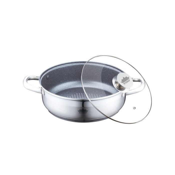 Cratita din inox cu invelist de granit 5.5 litri, peterhof foto mare Cratita din inox cu invelist de granit 5.5 litri, peterhof foto mare