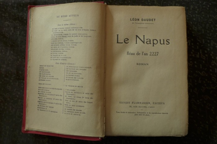 Le Napus de Leon Daudet Ed. Ernest Flammarion 1927 foto mare Le Napus de Leon Daudet Ed. Ernest Flammarion 1927 foto mare
