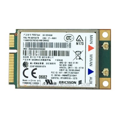 Modul Laptop Ericsson IBM Lenovo F5521GW Gobi3000 Mini PCI-e 3G WWAN Card GPS foto