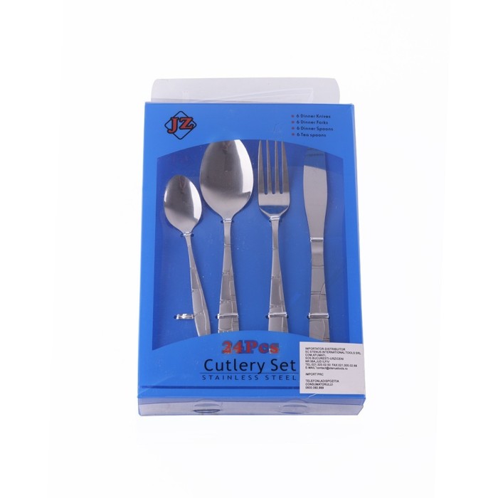 Set tacamuri inox, 24 piese, dekassa foto mare Set tacamuri inox, 24 piese, dekassa foto mare