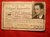 Legitimatie la Colegiul Inginerilor 1949