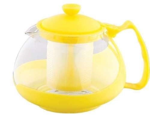 Infuzor ceai si cafea sticla, renberg, capac, maner si rama din plastic, 750 ml, galben foto mare Infuzor ceai si cafea sticla, renberg, capac, maner si rama din plastic, 750 ml, galben foto mare