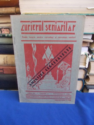 CURIERUL SENIORILOR * CAETE LUNARE PENTRU CERCETASI - ANUL III / OCTOMBRIE 1936 foto