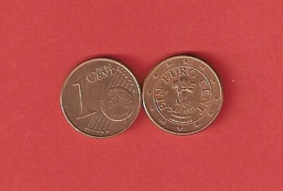 AUSTRIA 1 Eurocent. foto