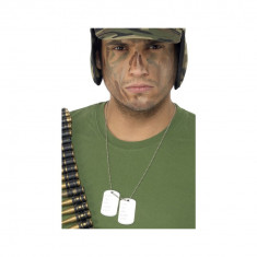 Placute de identificare DogTag Medalion Militar - Carnaval24 foto