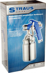 Pulverizator pneumatic de vopsea la presiune inalta Straus SGHP1000 Practic HomeWork foto