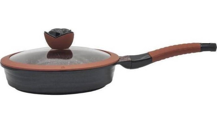 Tigaie granit cu capac, 24 cm, zephyr foto mare Tigaie granit cu capac, 24 cm, zephyr foto mare