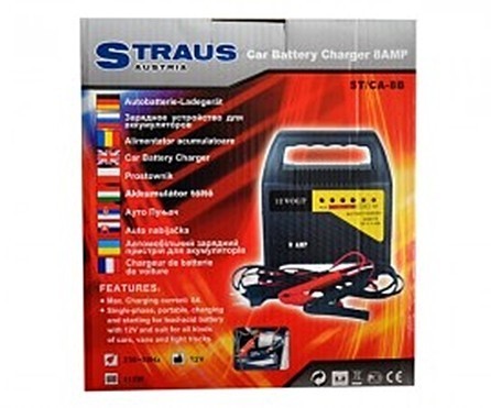 Redresor pentru baterii auto Straus ST/CA 8B Practic HomeWork foto mare Redresor pentru baterii auto Straus ST/CA 8B Practic HomeWork foto mare