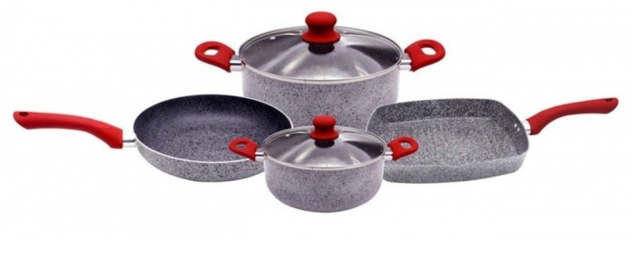 Set 2 cratite cu capace 20 cm, 24 cm, tigaie cu capac 24 cm, grill 28 cm, ceramice, zephyr foto mare Set 2 cratite cu capace 20 cm, 24 cm, tigaie cu capac 24 cm, grill 28 cm, ceramice, zephyr foto mare
