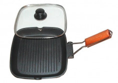 Tigaie grill cu capac Grunberg HXG2424LD Practic HomeWork foto