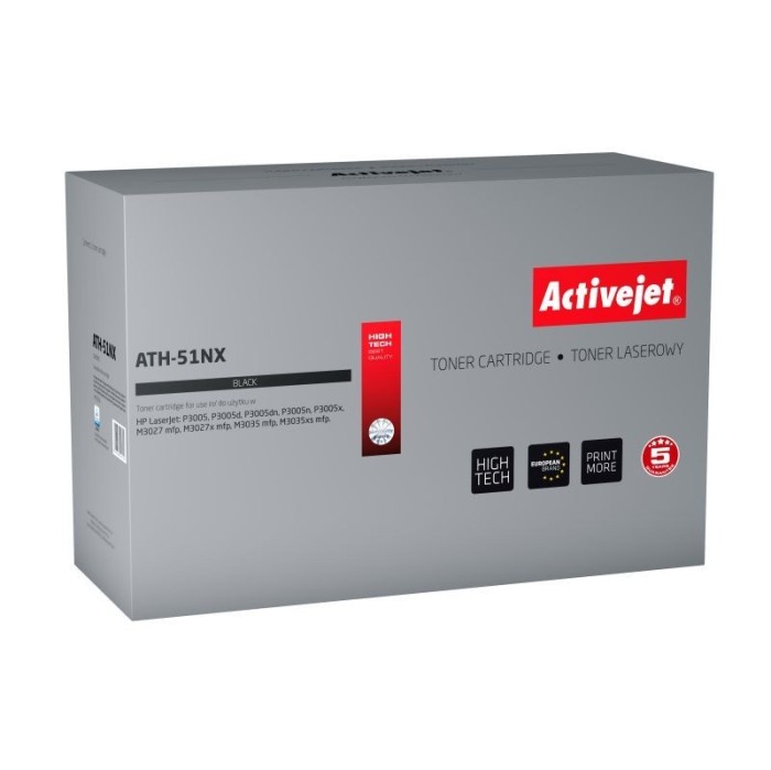 Cartus toner compatibil q7551x 51x pentru hp, premium activejet, garantie 5 ani Digital Media foto mare Cartus toner compatibil q7551x 51x pentru hp, premium activejet, garantie 5 ani Digital Media foto mare