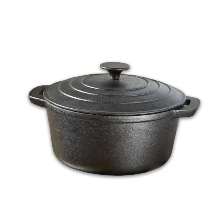Cratita tip tuci din fonta cu capac, sapir, 22 cm, 3.8 L foto mare Cratita tip tuci din fonta cu capac, sapir, 22 cm, 3.8 L foto mare