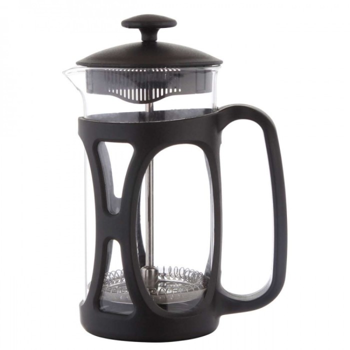 Infuzor ceai si cafea sticla, sapir, capac, maner si rama din plastic, 350 ml, negru foto mare Infuzor ceai si cafea sticla, sapir, capac, maner si rama din plastic, 350 ml, negru foto mare