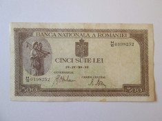 Romania 500 Lei 1942 foto