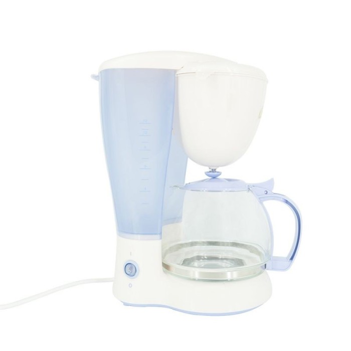 Cafetiera Victronic, 800 W, 10-12 Cesti, Alb/Bleu foto mare Cafetiera Victronic, 800 W, 10-12 Cesti, Alb/Bleu foto mare