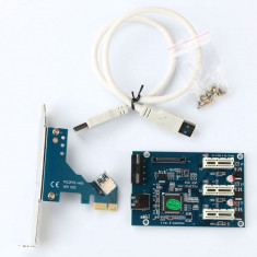 Card de expansiune PCI-E 1x 3-Port USB 3.0 foto