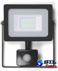 Proiector cu LED SMD cu senzor 20W 1600lm IP44 4000K Well foto