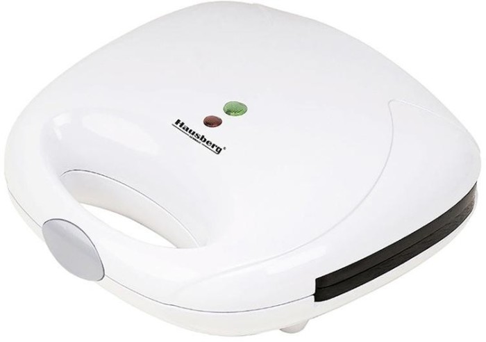 Sandwich maker Hausberg, 750 W, model triunghi, alb foto mare Sandwich maker Hausberg, 750 W, model triunghi, alb foto mare