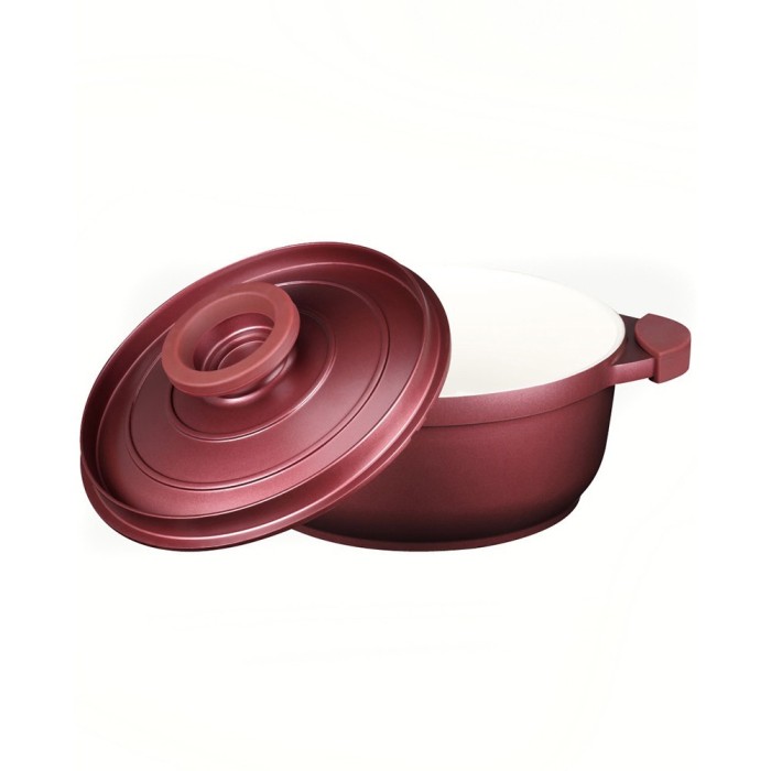 Oala aluminiu cu interior ceramic 4 litri, 24 cm,peterhof, albastru foto mare Oala aluminiu cu interior ceramic 4 litri, 24 cm,peterhof, albastru foto mare