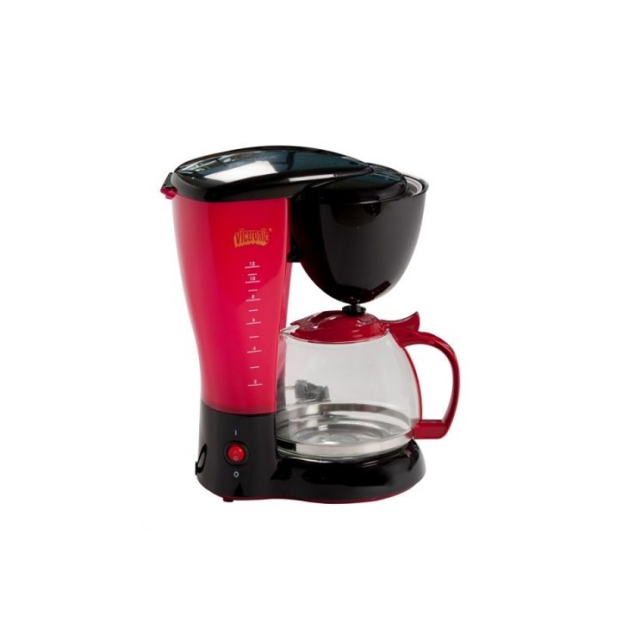 Cafetiera Victronic, 800 W, 10-12 Cesti, Rosu/Negru foto mare Cafetiera Victronic, 800 W, 10-12 Cesti, Rosu/Negru foto mare