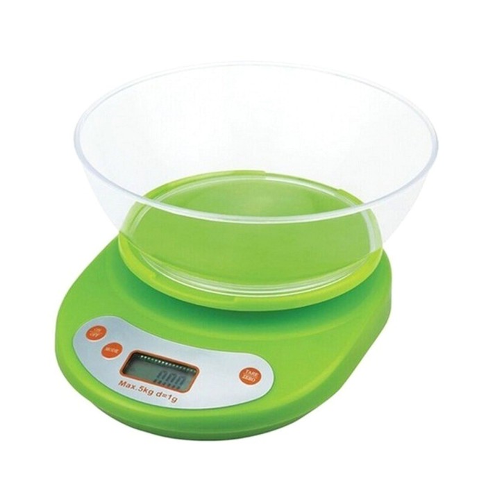 Cantar electronic de bucatarie cu afisaj digital si bol plastic, maxin 5 kg, Dei, verde foto mare Cantar electronic de bucatarie cu afisaj digital si bol plastic, maxin 5 kg, Dei, verde foto mare