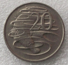 P2. Australia 20 Cents 1980 ** foto