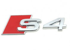 Emblema metalica portbagaj Audi S4 foto