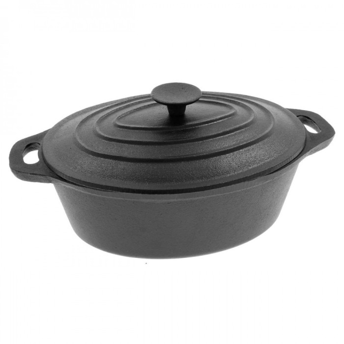Cratita tip tuci din fonta cu capac, sapir, 30 cm, 4.5 L foto mare Cratita tip tuci din fonta cu capac, sapir, 30 cm, 4.5 L foto mare
