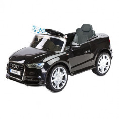 Vehicul Electric Audi A3 2 x 6V cu Telecomanda Black foto