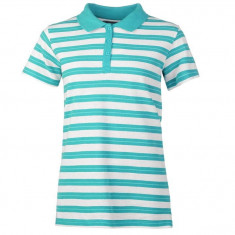 Oferta! Tricou Polo Dama Miso Stripe Turquoise - original foto