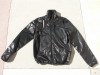 Geaca Barbati Neagra Lucioasa Marime 38 + Camasa Dungi S Bumbac - Set Haine Barbati Toamna Iarna