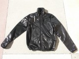 Geaca Barbati Sport Neagra Lucioasa + Camasa Dungi Bumbac S/38, Umeri 44-46cm, Stare Buna/Ca Noua