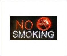 Reclama luminoasa - No Smoking Practic HomeWork foto