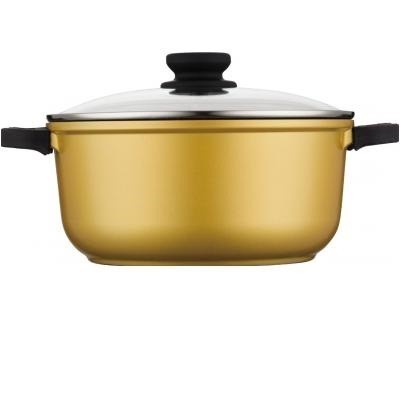 Cratita aluminiu interior de granit si capac de sticla 28 cm, 6.5 l, zillinger foto mare Cratita aluminiu interior de granit si capac de sticla 28 cm, 6.5 l, zillinger foto mare