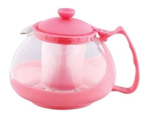 Infuzor ceai si cafea sticla, renberg, capac, maner si rama din plastic, 750 ml, roz foto mare Infuzor ceai si cafea sticla, renberg, capac, maner si rama din plastic, 750 ml, roz foto mare