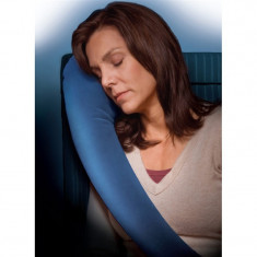 Perna gonflabila pentru calatorii Travel Pillow Practic HomeWork foto