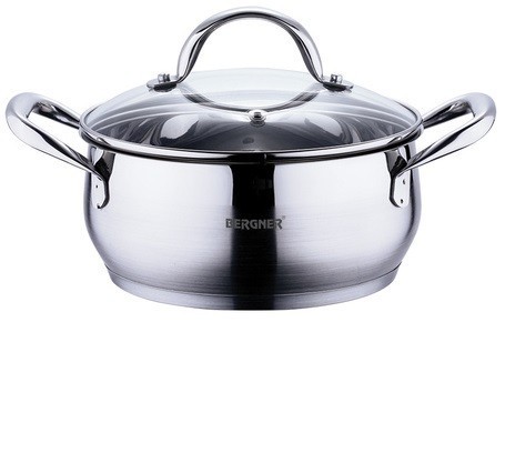 Oala inox cu capac yena,maner inox GOURMET BG 6507 foto mare Oala inox cu capac yena,maner inox GOURMET BG 6507 foto mare