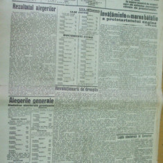 Socialismul 30 mai 1926 alegeri rezultat Iasi Timisoara Covurlui Ardeal Bucovina