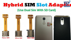 Vand Adaptor Hibrid sim card - dual sim cu card date in acelasi timp foto