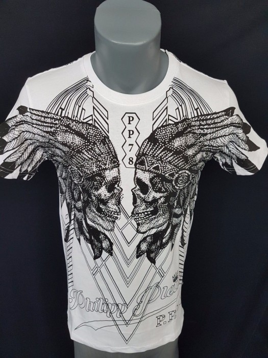 PHILIPP PLEIN T-SHIRT ROUND NECK SS "DRAMATIC" foto mare PHILIPP PLEIN T-SHIRT ROUND NECK SS "DRAMATIC" foto mare