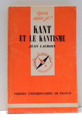 KANT ET LE KANTISME par JEAN LACROIX , 1977 foto