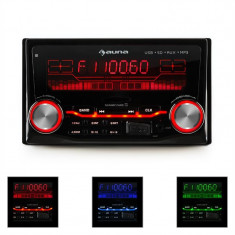 Auna MD-200 2G radio auto USB Inregistrare radio SD MP3 3 culori 4x75W Line-Out foto