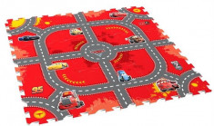 Covor Puzzle Din Spuma Cars 3 Modular Race 9 Piese foto