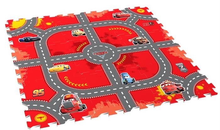 Covor Puzzle Din Spuma Cars 3 Modular Race 9 Piese Covor Puzzle Din Spuma Cars 3 Modular Race 9 Piese