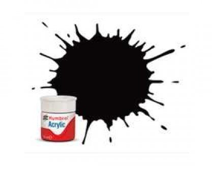 Vopsea Modelism Humbrol 0085 Acrilic Numar Coal Black Satin 12 Ml foto mare Vopsea Modelism Humbrol 0085 Acrilic Numar Coal Black Satin 12 Ml foto mare
